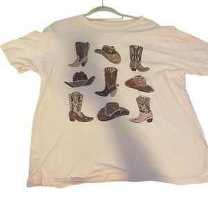 Cowboy Boot Graphic T-Shirt